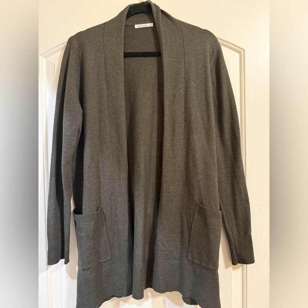 Women’s Open-Front Cardigan Sweater - Olive